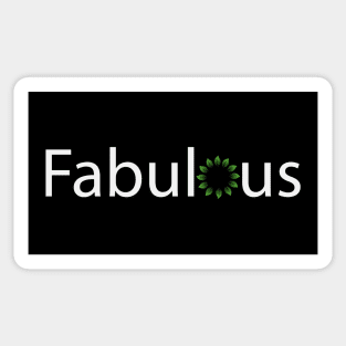 Fabulous creative typography design Sticker